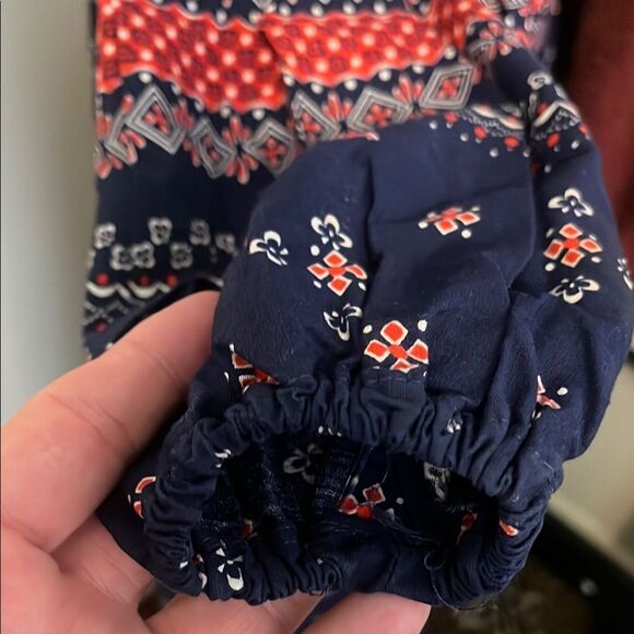 Vintage Juniors Of San Francisco Bohemian Front Lace Design Print Dress - Picture 4 of 14